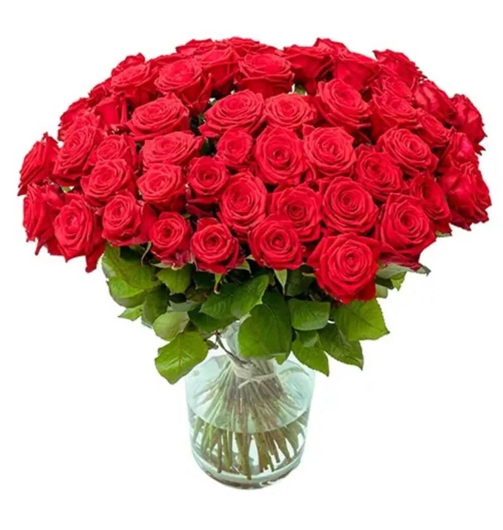 Beautiful Arrangement of Red Roses