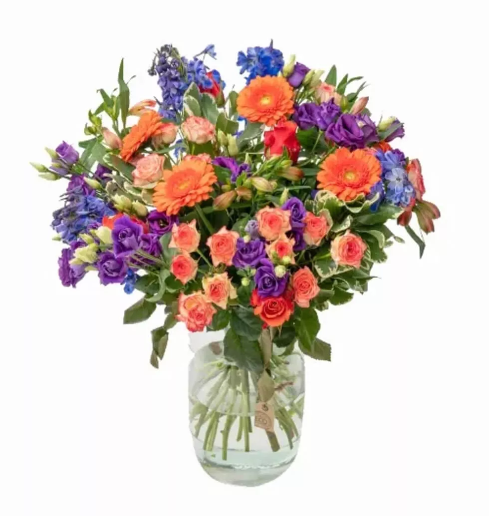 Mixed Flowers in a Bouquet