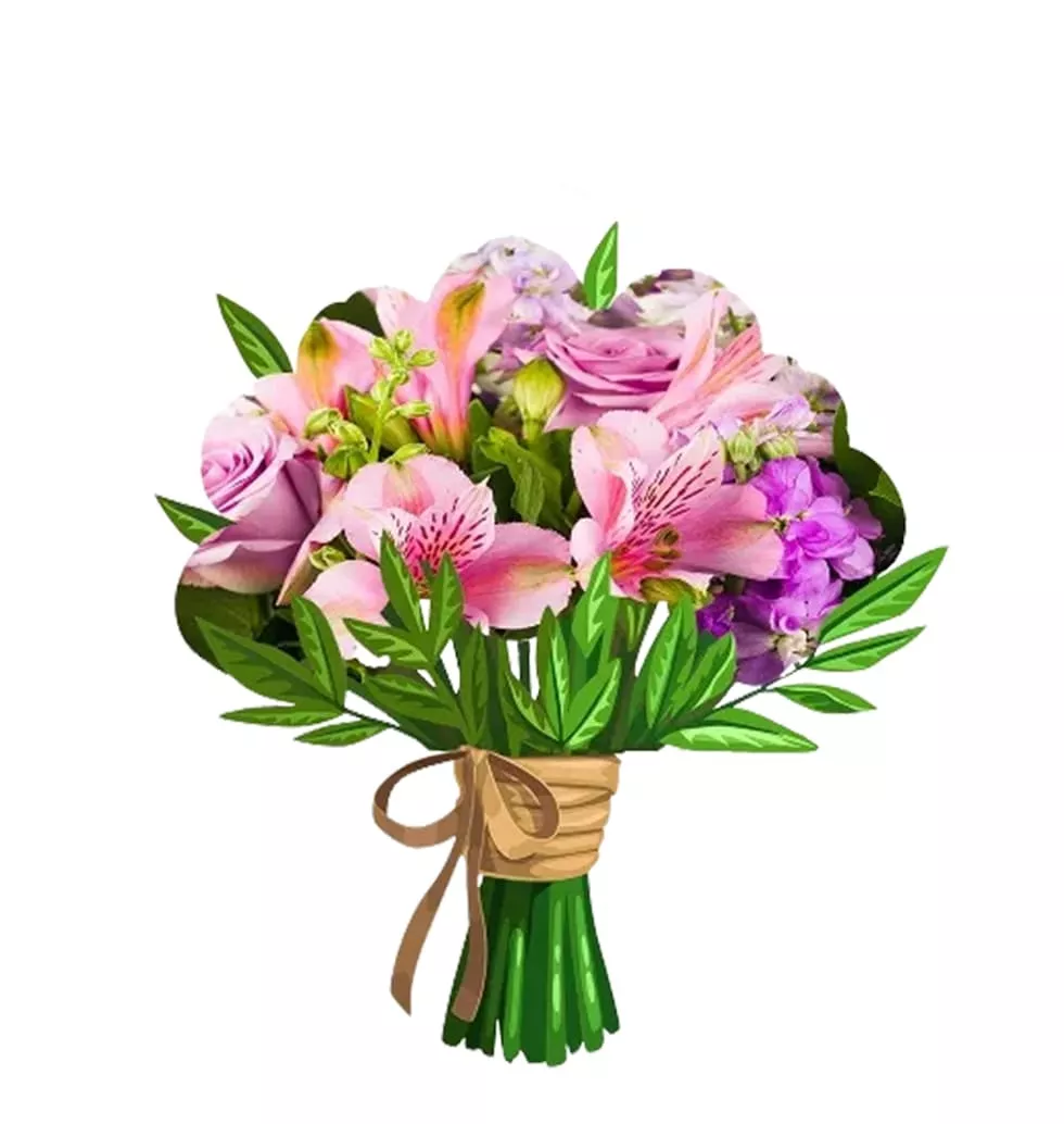 Pink and Purple Floral Arrangement