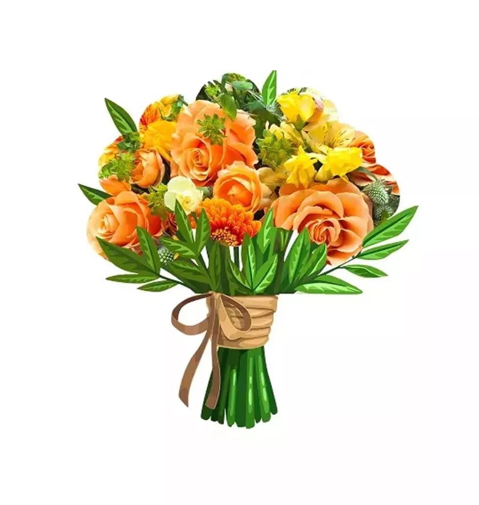 Seasonal Orange Bouquet