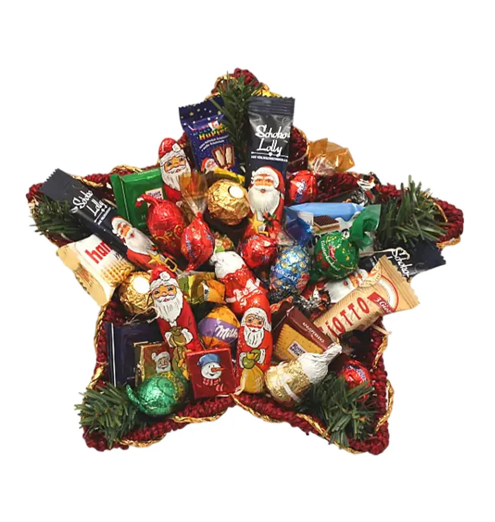 Opulent Festive Confections Basket