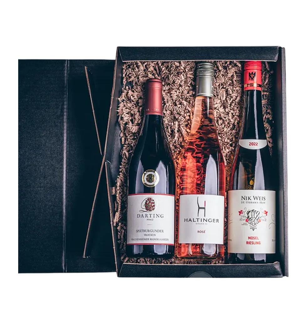 Elegant Wine Trio Gift Hamper