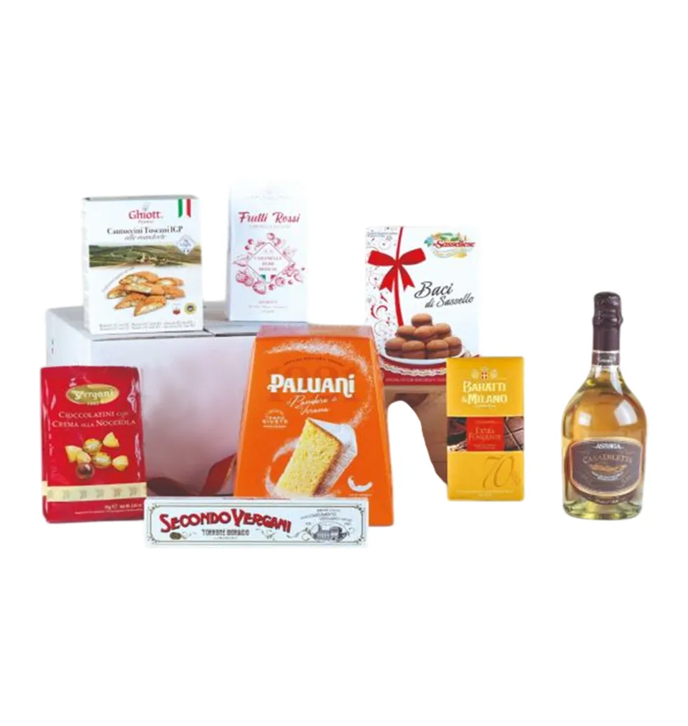 Festive Italian Dessert & Bubbly Hamper