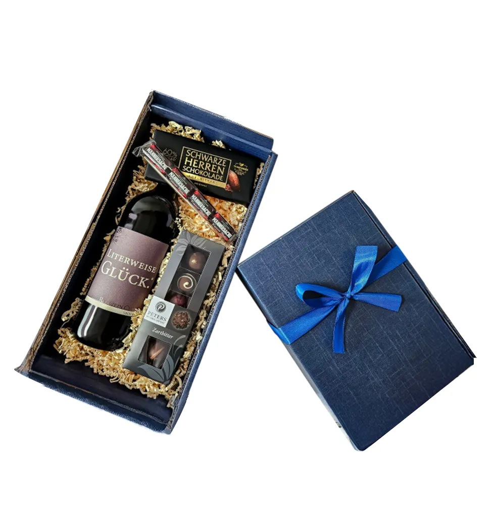 Dark Chocolate & Wine Indulgence Box