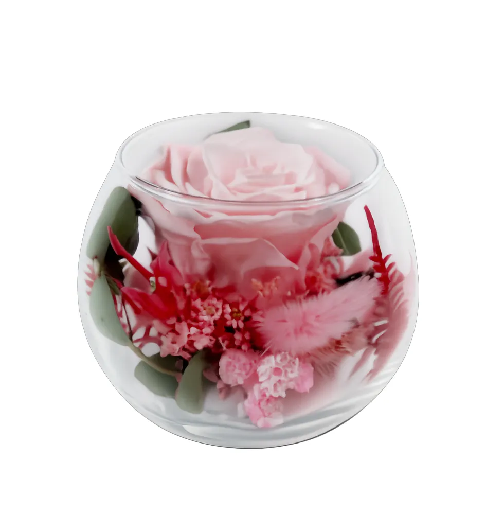 Timeless Pink Rose Display