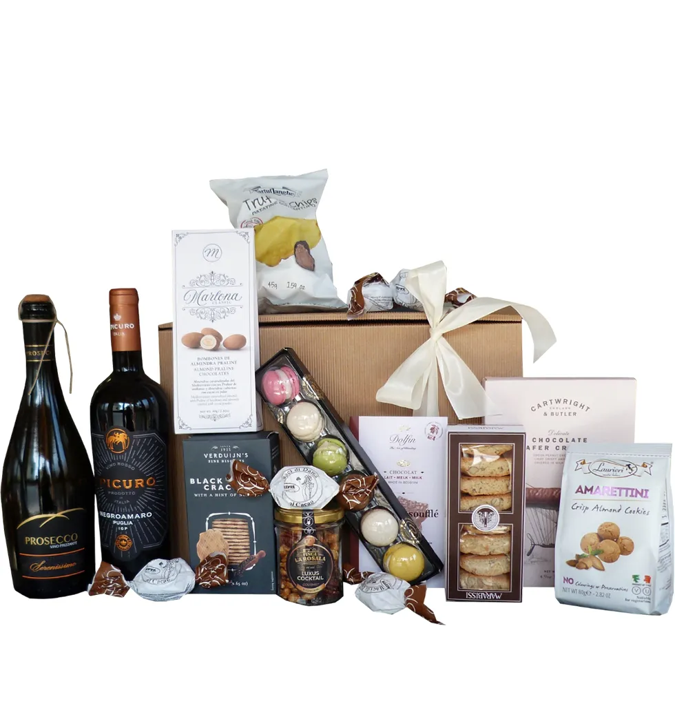 Luxury Wine & Snack Gift Set