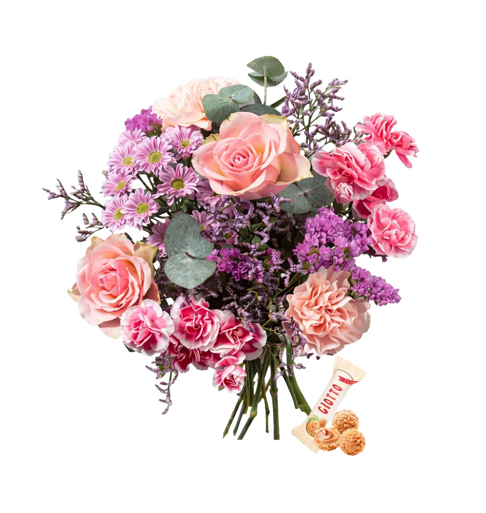Delicate Rose & Eucalyptus Ensemble