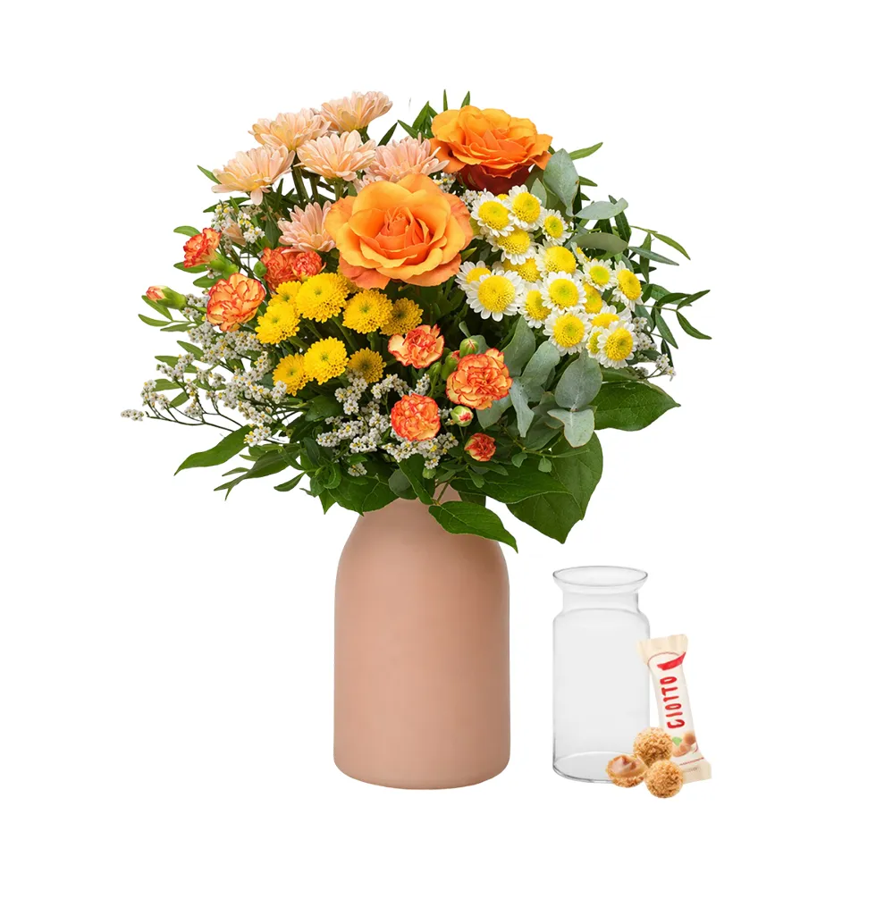 Lively Bloom Gift Set with Sweet Additions